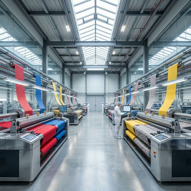 Modern textile manufacturing facility